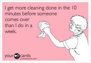 apartment cleaning joke